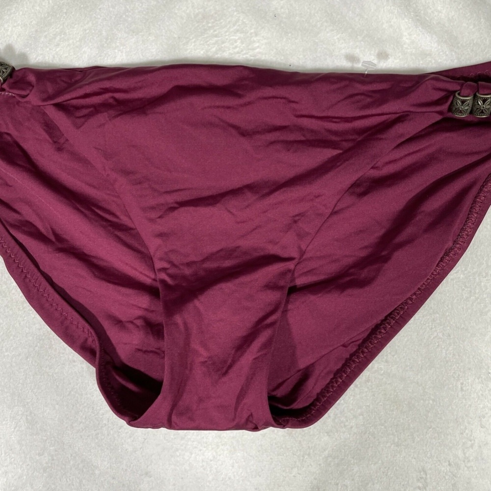 NEW Becca Beaded‎ Tab Side Hipster Bikini Bottom [SZ XL ] - Picture 5 of 12
